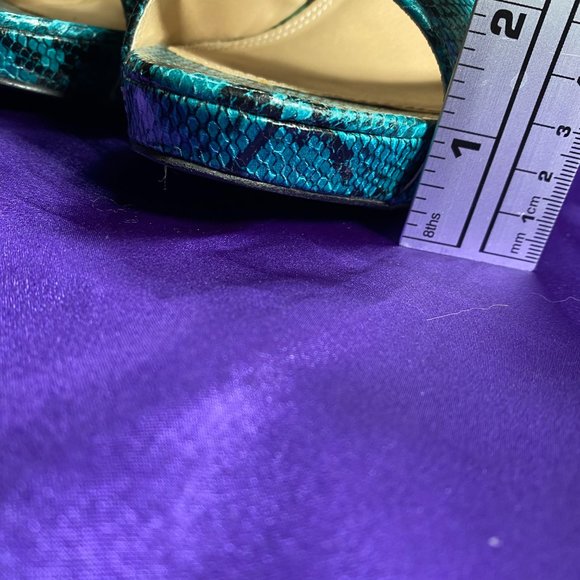 ๐Shoe Dazzle Chatelle Snake Print Stiletto Sandal - Picture 10 of 14